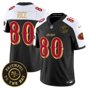 San Francisco 49ers Jerry Rice # 80 SF "Rivalries" Vapor Limited Jersey - Faithful To The Bay Patch - All Stitched