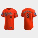 Men's Baltimore Orioles #6 Ryan Mountcastle 2022 Little League Classic Flex Base Jersey - Orange