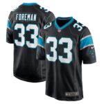 D'Onta Foreman Carolina Panthers  Game Player Jersey - Black