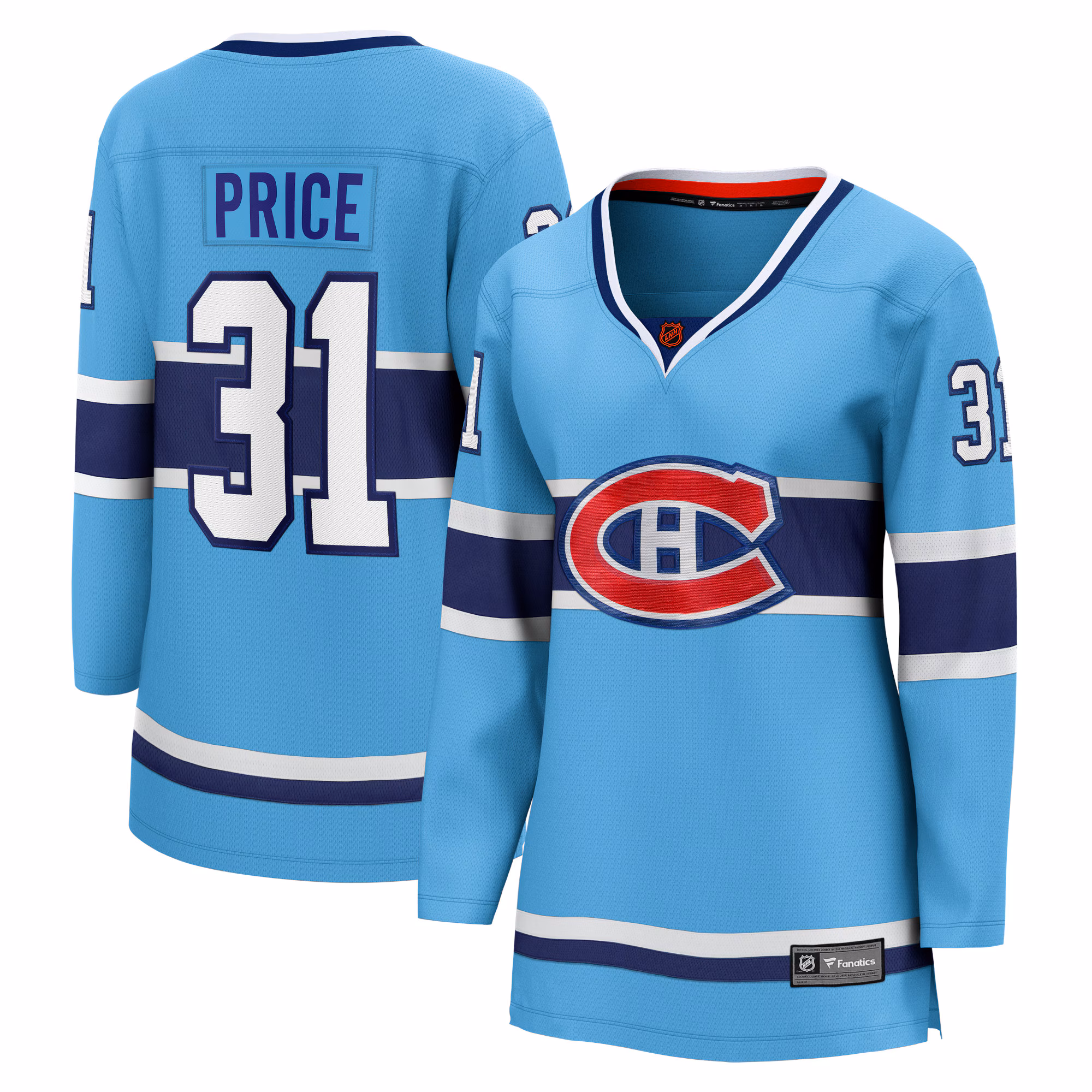 Women's Montreal Canadiens Carey Price #31 Light Blue Special Edition 2.0 Breakaway Player Jersey