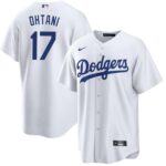 Men's Los Angeles Dodgers #17 Shohei Ohtani  White Cool Base Jersey