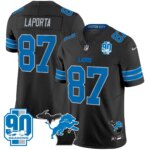 Sam Laporta #87 Detroit Lion 2025 Michigan & 90th Year Patch Vapor Jersey - All Stitched
