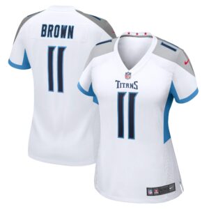 A.J. Brown Tennessee Titans  Women's Game Jersey - White
