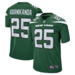 Israel Abanikanda New York Jets  Game Jersey - Gotham Green
