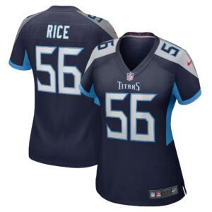 Monty Rice Tennessee Titans  Women's Game Jersey - Navy