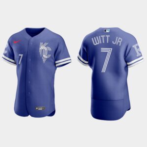 Men's #7 Bobby Witt Jr. Kansas City Royals 2022 City Connect Jersey - Royal