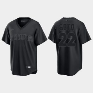 Men's San Diego Padres #22 Juan Soto Fashion Cool Base Player Jersey - Black