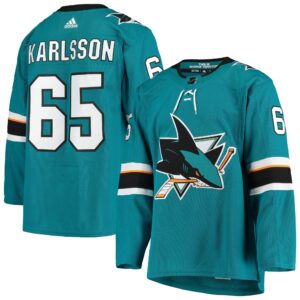 Erik Karlsson San Jose Sharks  Alternate Authentic Player Jersey - Teal