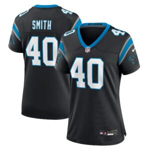 Brandon Smith Carolina Panthers  Women's Team Game Jersey - Black