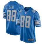Jim Cain Detroit Lions  Retired Player Jersey - Blue