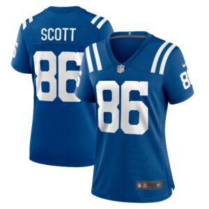 Jared Scott Indianapolis Colts  Women's Game Player Jersey - Royal