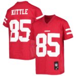George Kittle San Francisco 49ers Youth Replica Player Jersey - Scarlet