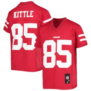 George Kittle San Francisco 49ers Youth Replica Player Jersey - Scarlet