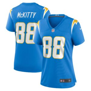Tre McKitty Los Angeles Chargers  Women's Game Jersey - Powder Blue