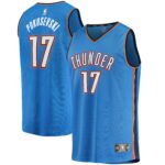 Aleksej Pokusevski Oklahoma City Thunder  2021/22 Fast Break Replica Jersey - Icon Edition - Blue