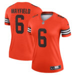 Baker Mayfield Cleveland Browns Women's Inverted Legend Jersey - Orange