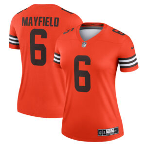 Baker Mayfield Cleveland Browns Women's Inverted Legend Jersey - Orange