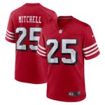 Elijah Mitchell San Francisco 49ers Alternate Team Game Jersey - Scarlet