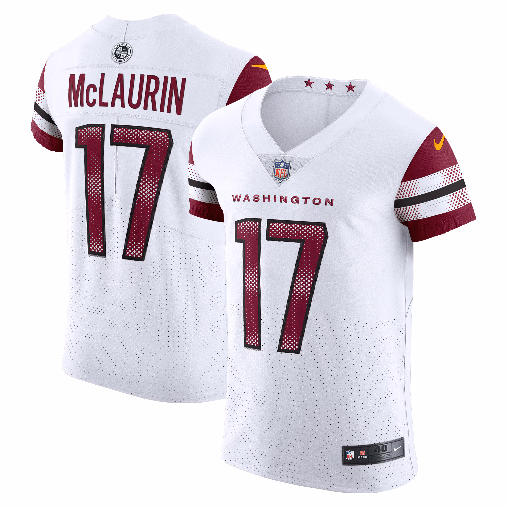 Terry McLaurin Washington Commanders Vapor Elite Jersey - White