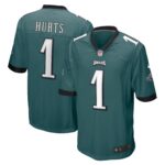 Jalen Hurts Philadelphia Eagles Team Game Jersey - Midnight Green