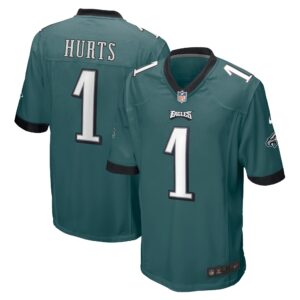 Jalen Hurts Philadelphia Eagles Team Game Jersey - Midnight Green