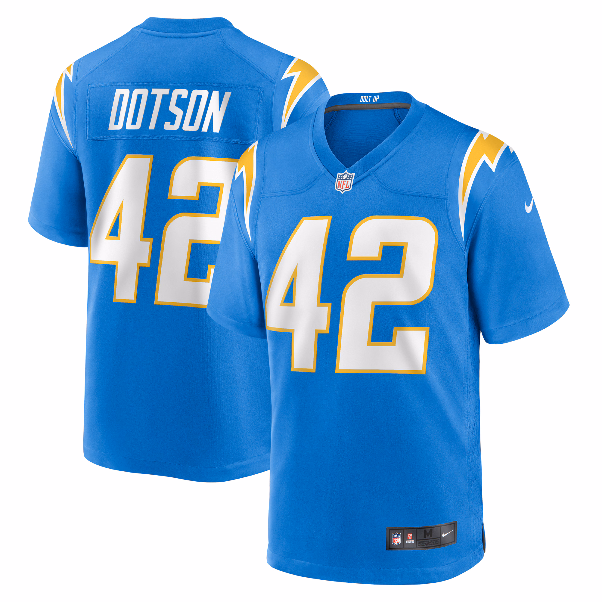 Elijah Dotson Los Angeles Chargers Team Game Jersey -  Powder Blue