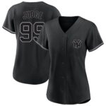 Women's New York Yankees Aaron Judge #99 Profile Black Plus Size Player Name & Number Fashion Jersey