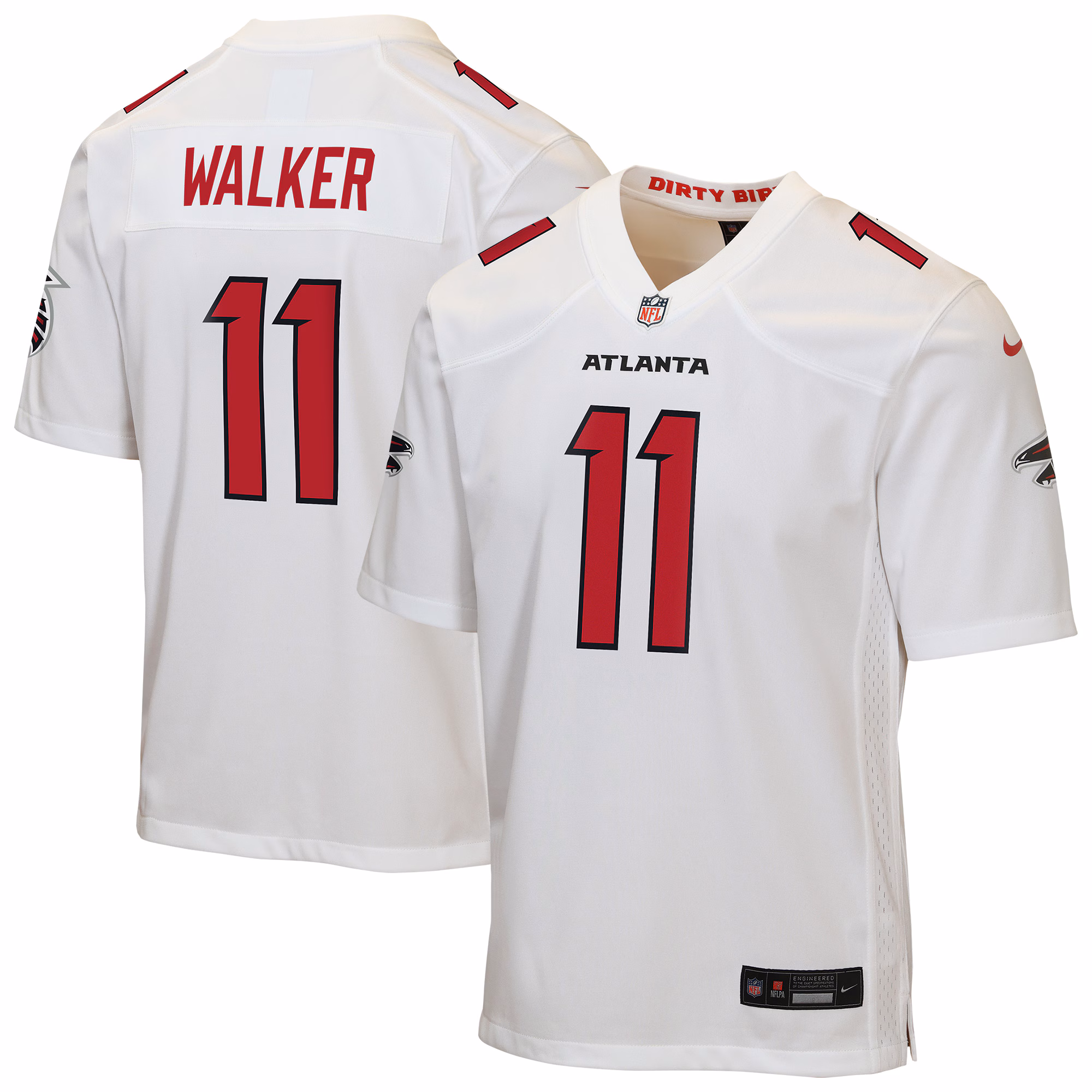 Youth Atlanta Falcons Jalon Walker #11 White Game Jersey