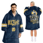 Adult Notre Dame Football Unisex Blanket Hoodie