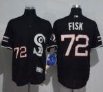 Chicago White sox #72 Carlton Fisk Black New Flexbase Collection Stitched Jersey
