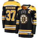 Patrice Bergeron Boston Bruins Women's Captain Patch Home Breakaway Jersey - Black