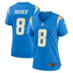 Brett Maher Los Angeles Chargers Women's Team Game Jersey -  Powder Blue