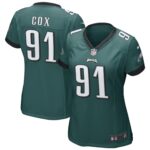Fletcher Cox Philadelphia Eagles  Women's Game Jersey - Midnight Green