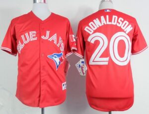 Toronto Blue Jays #20 Josh Donaldson Red Canada Day Stitched Jersey