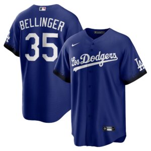 Men's Los Angeles Dodgers Cody Bellinger  Royal City Connect Replica Player Jersey