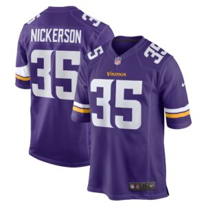 Parry Nickerson Minnesota Vikings Home Game Player Jersey - Purple