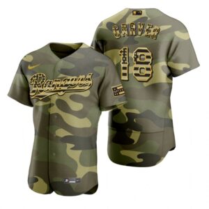 Men's Texas Rangers #18 Mitch Garver Camo 2022 Armed Forces Day Jersey