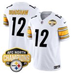 Terry Bradshaw #12 Pittsburgh Steelers 2025 AFC North Division Champions Vapor Limited Jersey - All Stitched
