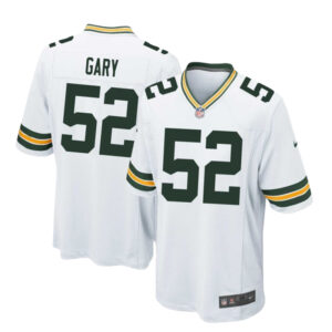 Green Bay Packers #52 Rashan Gary Away Game Jersey-White
