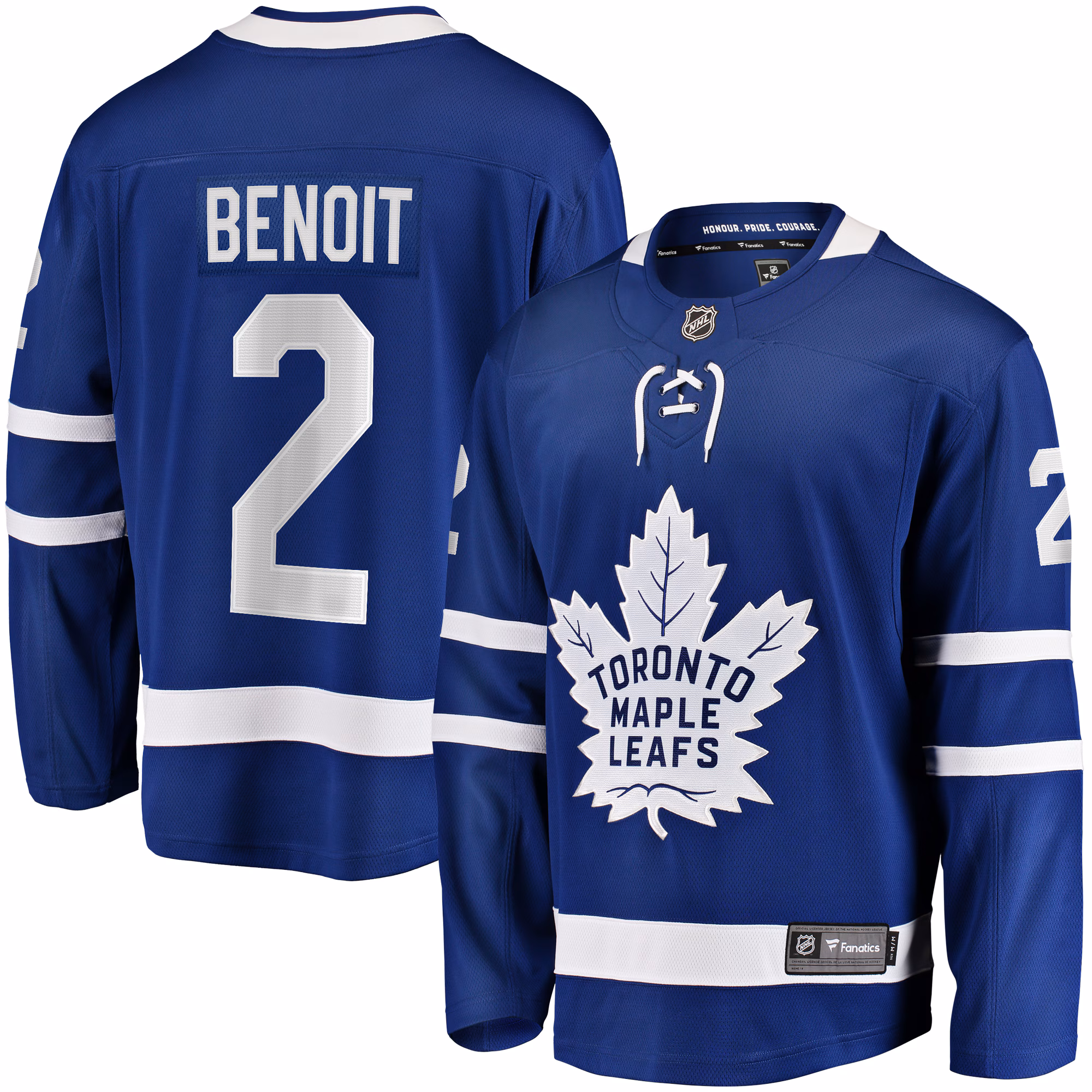 Toronto Maple Leafs Simon Benoit #2 Fanatics Blue Home Premier Breakaway Player Jersey