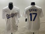 Men's Los Angeles Dodgers #17  White Shohei Ohtani Jersey