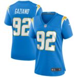 Joe Gaziano Los Angeles Chargers  Women's Game Jersey - Powder Blue