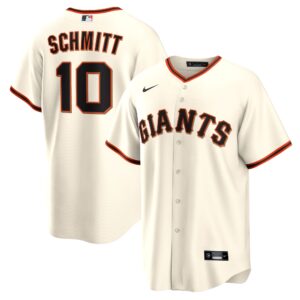 Men's San Francisco Giants Casey Schmitt #10 Cream Home Replica Jersey