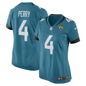 E.J. Perry Jacksonville Jaguars  Women's Game Player Jersey - Teal