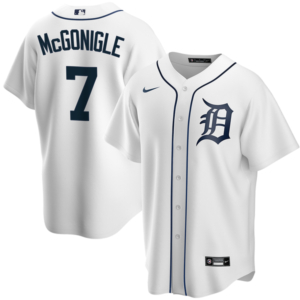 Kevin McGonigle #7 Detroit Tigers Home Replica Jersey - White
