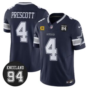 Dallas Cowboys #94 Marshawn Kneeland Memorial Patch Vapor Limited Jersey - All Stitched