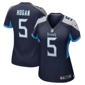 Kevin Hogan Tennessee Titans  Women's Home Game Player Jersey - Navy