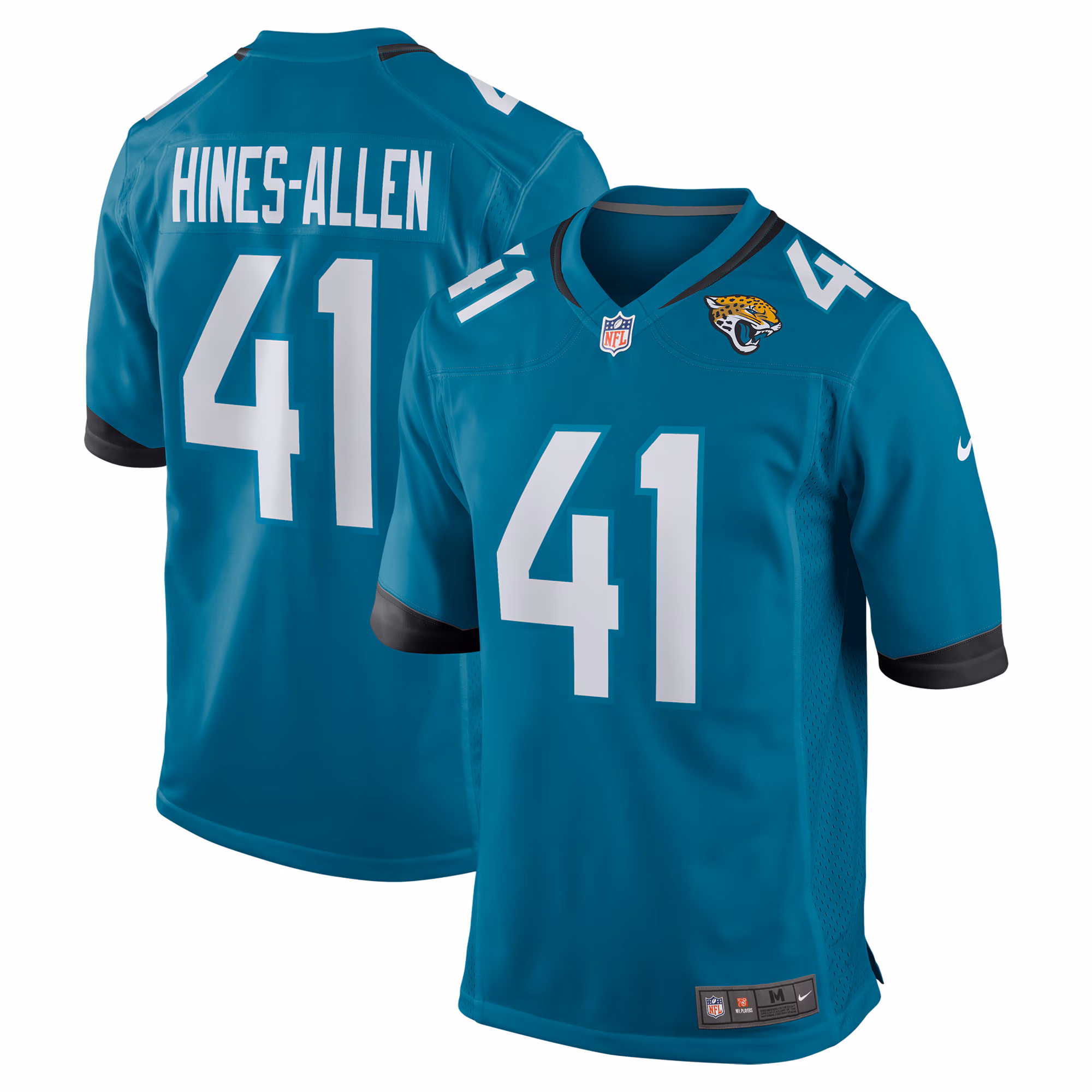 Josh Hines-Allen #41 Jacksonville Jaguars Player Game Jersey - Teal
