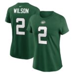 Women's Zach Wilson Green New York Jets Player Name & Number T-Shirt