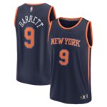 RJ Barrett New York Knicks  Fast Break Replica Player Jersey - Statement Edition - Navy